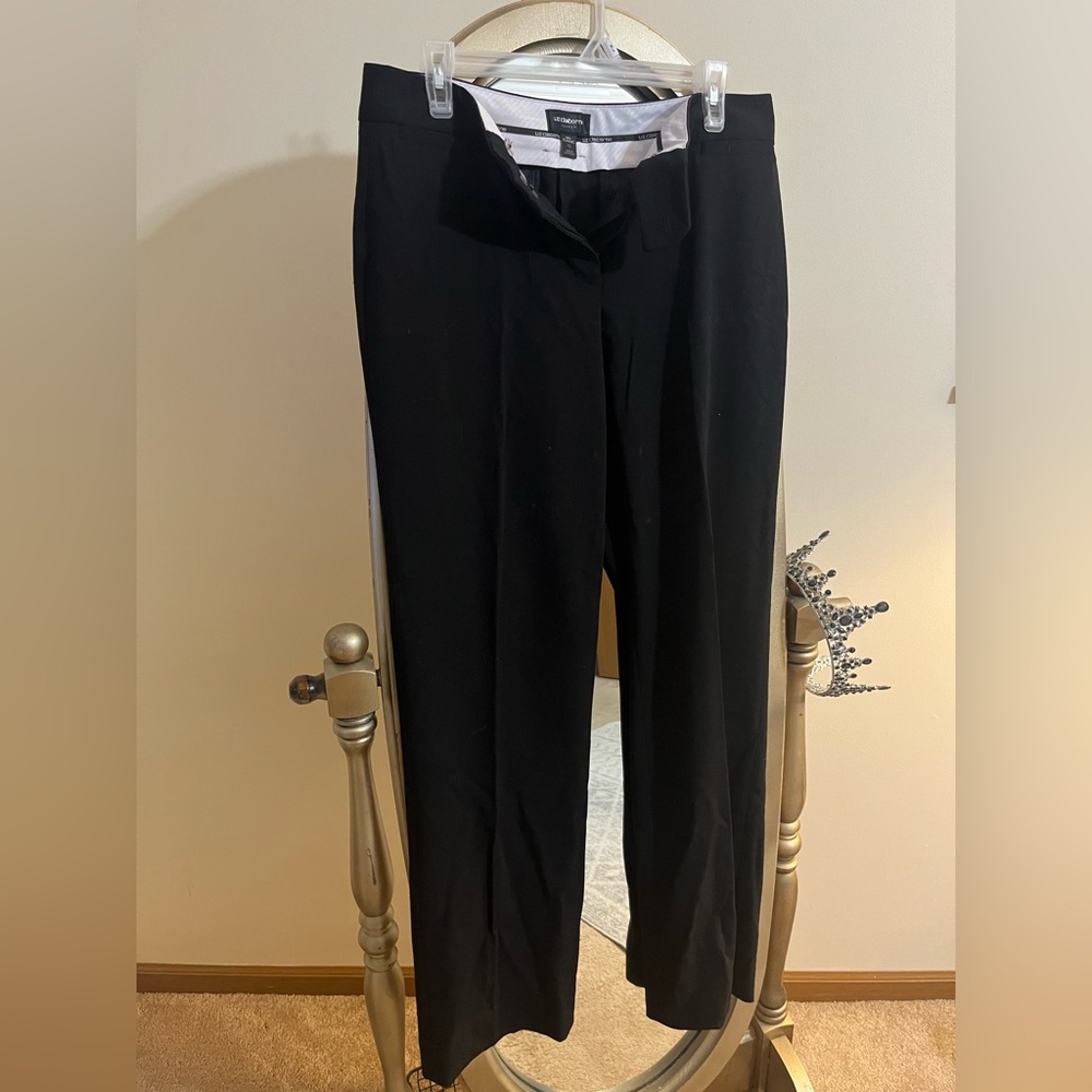 Liz Claiborne Black Straight Leg Dress Pants